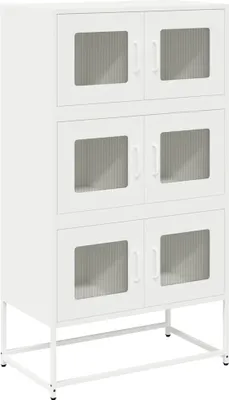 Zdjęcie produktu dla Komoda biała 68x39x123 cm stal