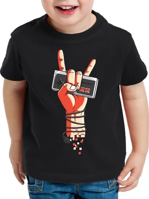 Produktbild von style3 Classic Rock Kinder T-Shirt controller gamepad 8-Bit konsole gamer