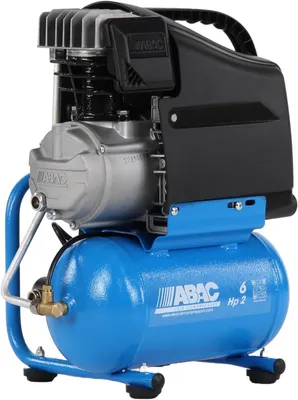 Produktbild von Kompressor – 6 Liter Tank – Ölgeschmiert – Doppeltes Manometer – Maximal 10 Bar – 2 PS Leistung