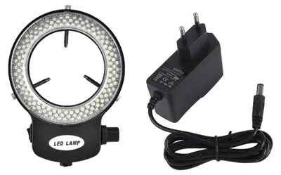 LED-Ringlicht für Mikroskop, 144 LEDs, schwarz