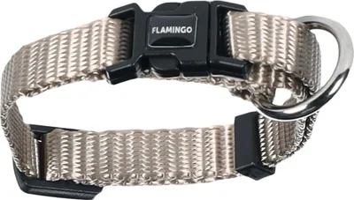 Produktbild von Flamingo Halsband Ziggi greige, Größe: XXS
