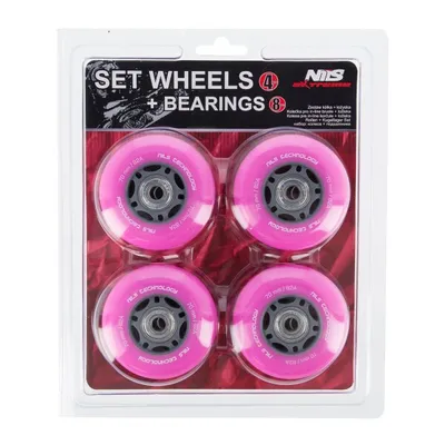 Immagine prodotto di Ruote inPoliuretanocon cuscinetti NILS EXTREME 70x24mm ABEC 7 rosa