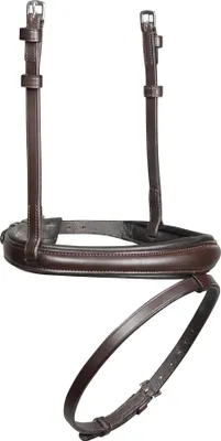 Productafbeelding van Velociti - Neusriemen "Lusso", leder ER1854 (pony), bruin