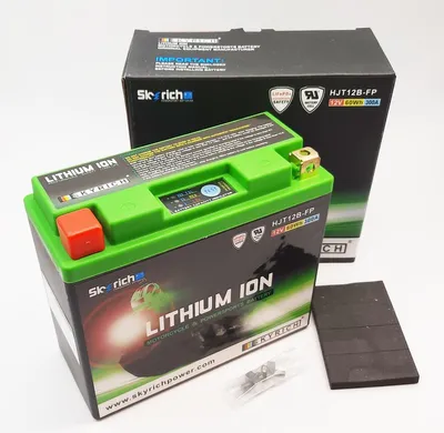 Productafbeelding van Autobatterij SKYRICH, 12V, 5Ah, 300A/EN, type HJT12B-FP, afmetingen: L 150mm, B 65mm, H 130mm, nieuw
