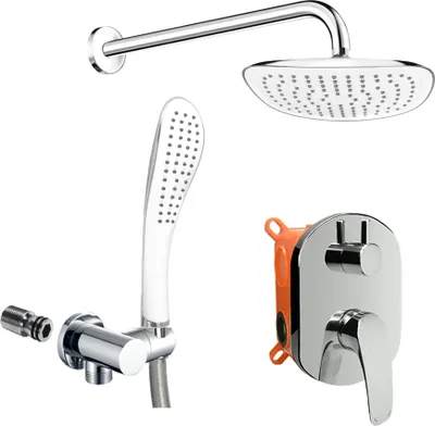 Immagine prodotto di Set doccia Mereo con miscelatore da incasso a due vie - CB650SE1