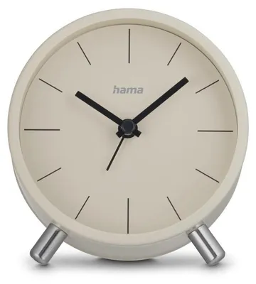 Obrázek produktu pro Hama Flores, Kulatý, Béžová, Černá, Nerezová ocel, Analog, Baterie, AA, 110 mm