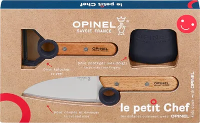 Image de Set de cuisine pour enfants Opinel LE PETIT CHEF, 3 pièces, bleu foncé/noir