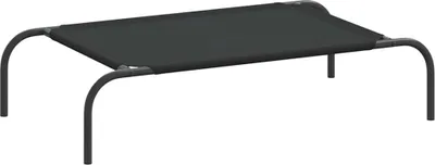 Immagine prodotto di vidaXL Lettino per cani rialzato Nero 90x50x20 cm Tessuto Oxford e acciaio