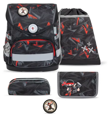 Produktbild von Belmil Belmil Compact ergonomisches Schulranzen-Set 5-teilig "Ninja"