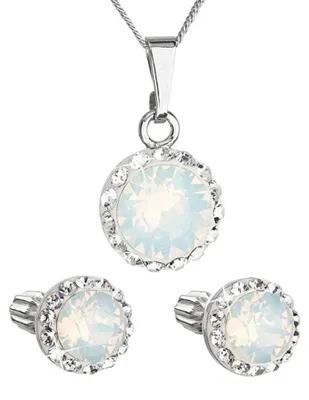 Immagine prodotto di Set di gioielli scintillanti 39352.7 bianco  ( Orecchini, collana, ciondolo)