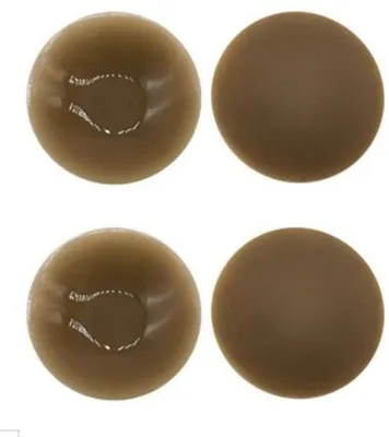 Produktbild von Silikon-Titelabdeckungen 2 Stück 7*7cm herstellbare weiche Silikon-Titelabdeckungen Anti-Blasen-Titelabdeckungen für Frauen Selbstklebend unsichtbare Silikon-Titelabdeckungen
