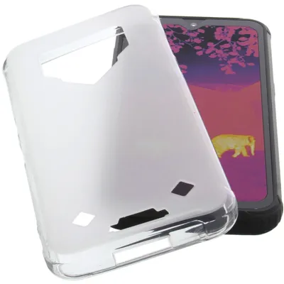 Produktbild von foto-kontor Hülle kompatibel mit Blackview BV9800 PRO Tasche Gummi TPU Schutz Handytasche transparent