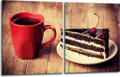 Produktbild von Herdabdeckplatten 2x40x52 Glaskeramikfeld 2-Teilig Glas Spritzschutz Kuchen
