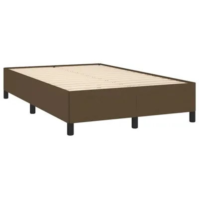 Produktbild von Bettgestell ohne Matratze Dunkelbraun 120x190 cm Stoff