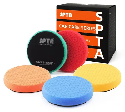 Productafbeelding van SPTA 5-delige set, 76mm: polijstschuursponsjes, wasschuursponsjes, polijstschuursponsje, autoschuur- en polijstschuursponsjes