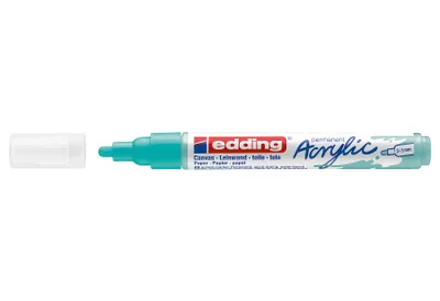 Produktbild von Edding 5100 Acrylmarker Medium, Türkis, Türkis, Medium, 2 mm, 3 mm, Tinte auf Wasserbasis