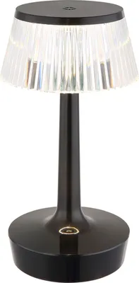 Produktbild von LED Tischleuchte, Touchdimmer, schwarz, Kristalleffekt, H 23 cm