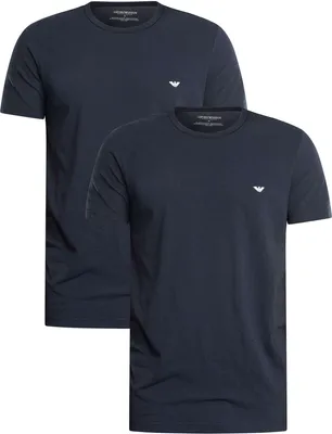 Produktbild von Emporio Armani 2er Pack Crew Lounge T-Shirts, Blau XL