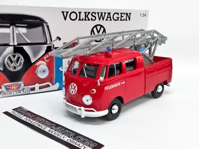 Produktbild von Volkswagen T1 Doka FEUERWEHR (FIREFIGHTERS) MOTORMAX 1:24