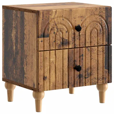 Imagen del producto de Armario de Noche con cajón Madera envejecida 43 x 34,5 x 48 cm