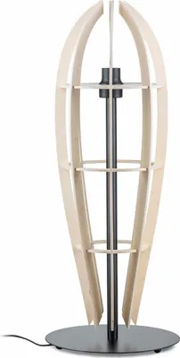 Zdjęcie produktu dla Lampa stojąca podłogowa BOHO PLYWOOD 81x32 cm Stylowa do Salonu Sypialni