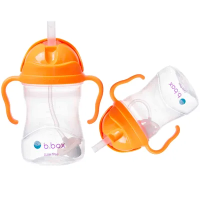 Produktbild von B.Box Innovativer Bidon mit Strohhalm Orange