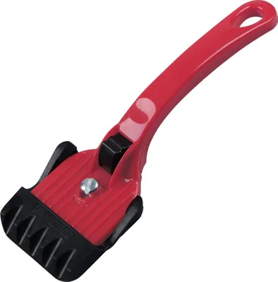 Produktbild von Fackelmann Reinigungsschaber, Multi-Küchenschaber aus Kunststoff - Ceranfeldreiniger mit 3 Funktionen (Farbe: Rot/Schwarz)