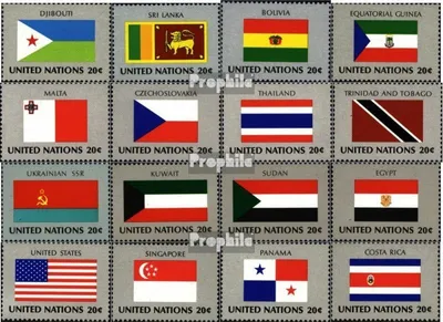 Produktbild von Briefmarken UNO - New York 1981 Mi 373-388 (kompl.Ausg.) postfrisch Mitgliedsstaaten