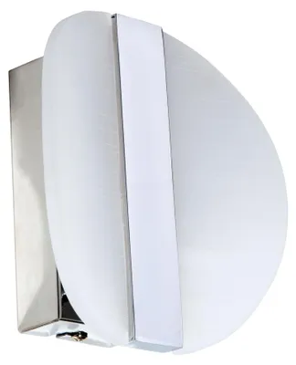 Produktbild von Wandleuchten - LED Wandleuchte "DENVER" Ø:16cm, Wandlampe im Modern Style, aus Metall und Kunststoff in chrome, 16 cm hoch, Ø 16 cm, 16 cm tief, inkl. LED