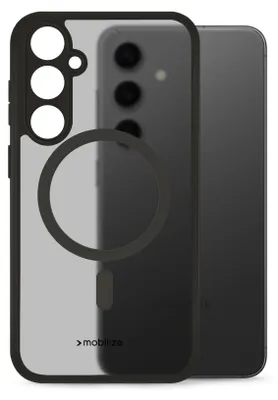 Produktbild von Mobilize Hybrid Handyhülle für Samsung Galaxy S24 Plus MagSafe Hülle Hardcase Backcover Stoßfest - Schwarz