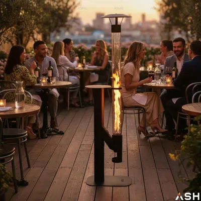 Image de ASH Poêle à granulés - Flores Terrace heater black