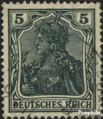 Produktbild von Briefmarken Deutsches Reich 1915 Mi 85II e  Kriegsdruck gestempelt Germania