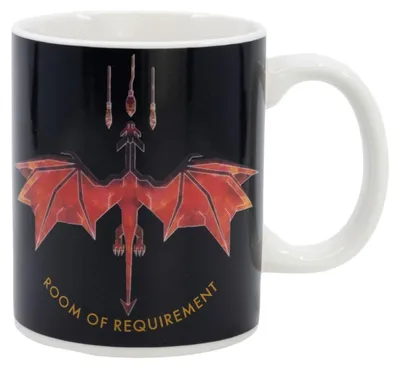 Produktbild von Harry Potter, Keramik-Becher 325 ml mit Farbwechsel-Effekt, Weiß / Schwarz