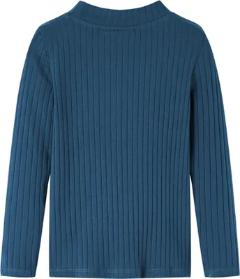 Produktbild von vidaXL Kinder-Langarmshirt Rippstrick Marineblau 104