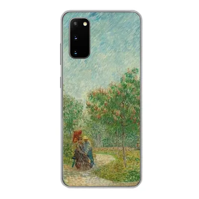 Produktbild von MuchoWow® Handyhülle Schutzhülle Hülle für Samsung Galaxy S20 Garten mit Liebenden - Vincent van Gogh Silikon Softcase Handy Hülle - Bild