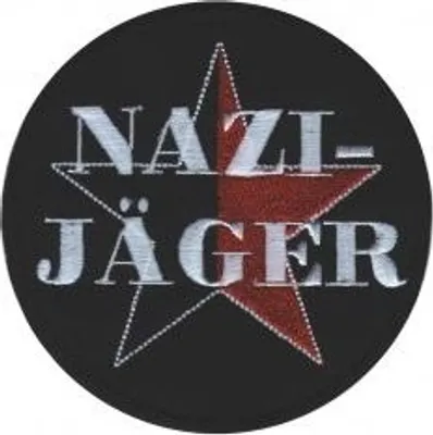 Produktbild von Nazi-Jäger - Aufnäher  Schwarz/Rot/Weiß