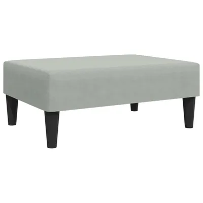 Produktbild von Fußhocker Hellgrau 77x55x31 cm Samt