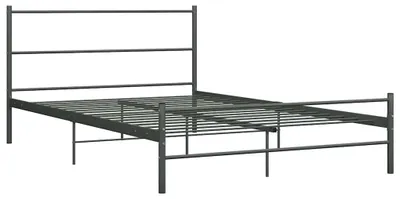 Immagine prodotto di vidaXL Struttura letto in metallo grigio 160×200 cm