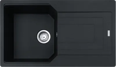 Produktbild von Franke Einbauspüle Fragranit Urban UBG 611-86 – Black Matt