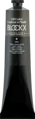 Obrázek produktu pro Blockx olejová barva, pálená umbra - tuba 200 ml - pálená umbra| 216148BXC