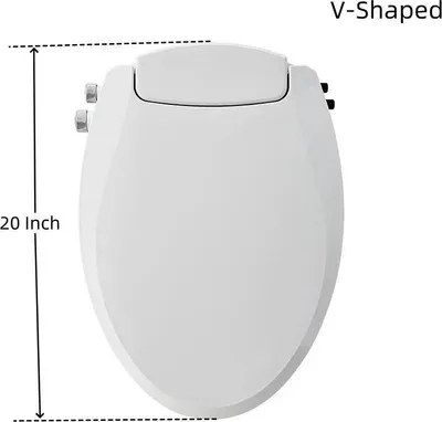 Zdjęcie produktu dla Bidet z siedziskiem toaletowym - Siedzisko toaletowe bez podgrzewania - Woda ciepła i zimna - Regulowany ciśnienie wody - Automatyczne opuszczanie - Otwarta, w kształcie litery V