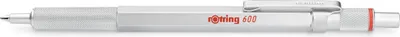 Produktbild von rOtring 600 Kugelschreiber | mittlere Spitze | Schwarze Tinte | silberfarbener Schaft | nachfüllbar