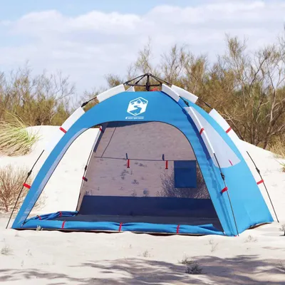 Zdjęcie produktu dla vidaXL Namiot plażowy dla 2 osób lazurowy niebieski Wodoodporny Quick Release