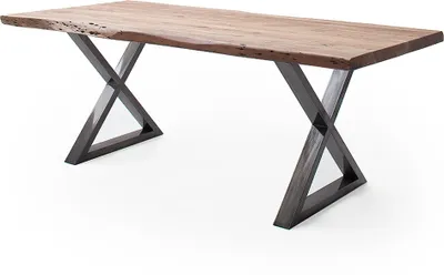 Produktbild von Baumkantentisch >Calabria< in Akazie natur / antik - 200x79,5x100 (BxHxT)