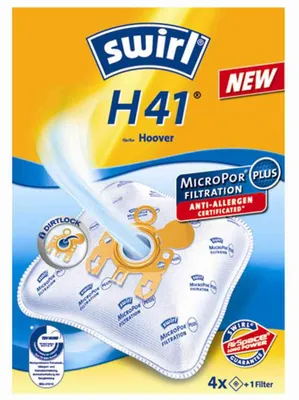 Immagine prodotto di Swirl H41 4x sacchi in microfibra per aspirapolvere Hoover Amigo Telios Arianne