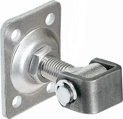 Produktbild von Torangel einstellbar M16 Anschraubplatte 75 x59 x 4mm Torbänder Torscharnier