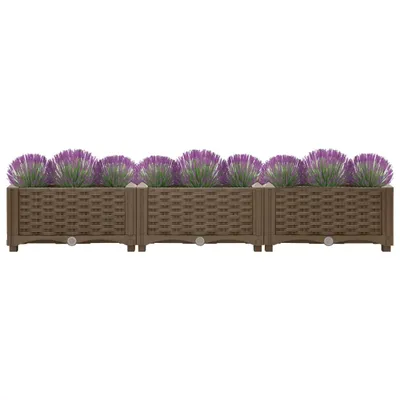 Produktbild von "Winterschlussverkauf "Hochbeet - CLORIS - Pflanzkasten - 120x40x23 cm Polypropylen - DEMöbel7350162