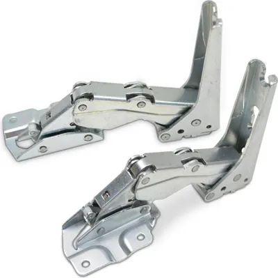 Produktbild von Türscharnier Set AEG Electrolux 221120203/7 und 221120103/9 links unten / rechts oben für Kühlschrank