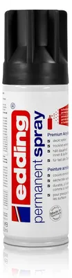 Produktbild von Edding permanentes Spray Acrylfarbe schwarz Spraydose 200 ml
