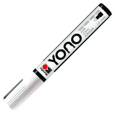 Productafbeelding van Marabu 12400103070, Marabu Acrylmarker "YONO", 1,5 - 3,0 mm, ronde punt, wit